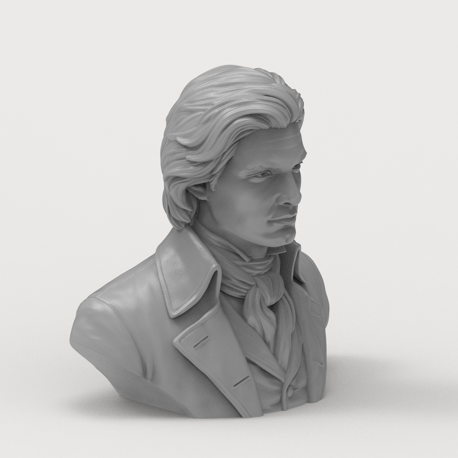 Dorian Gray Literary Character Portrait Bust 3D Model