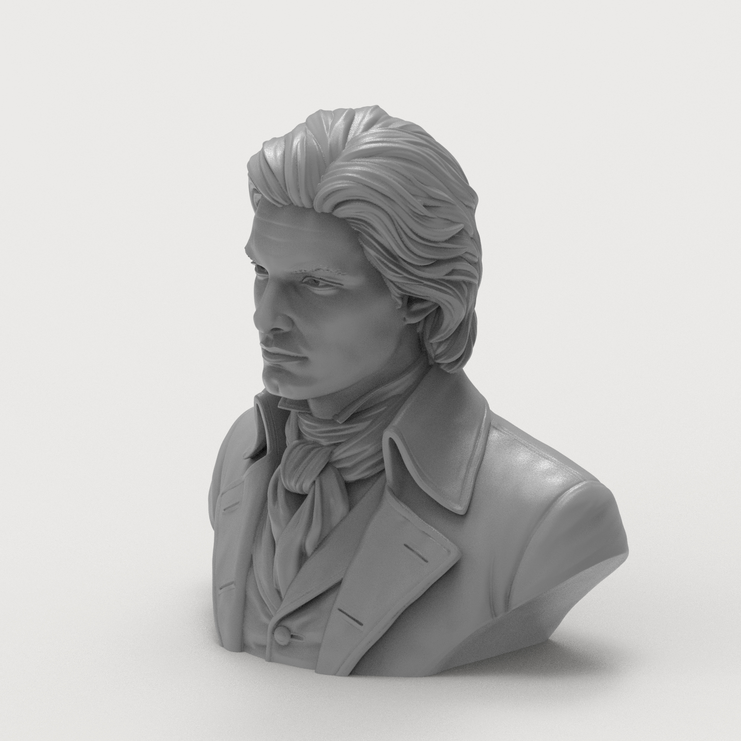 Dorian Gray Literary Character Portrait Bust 3D Model