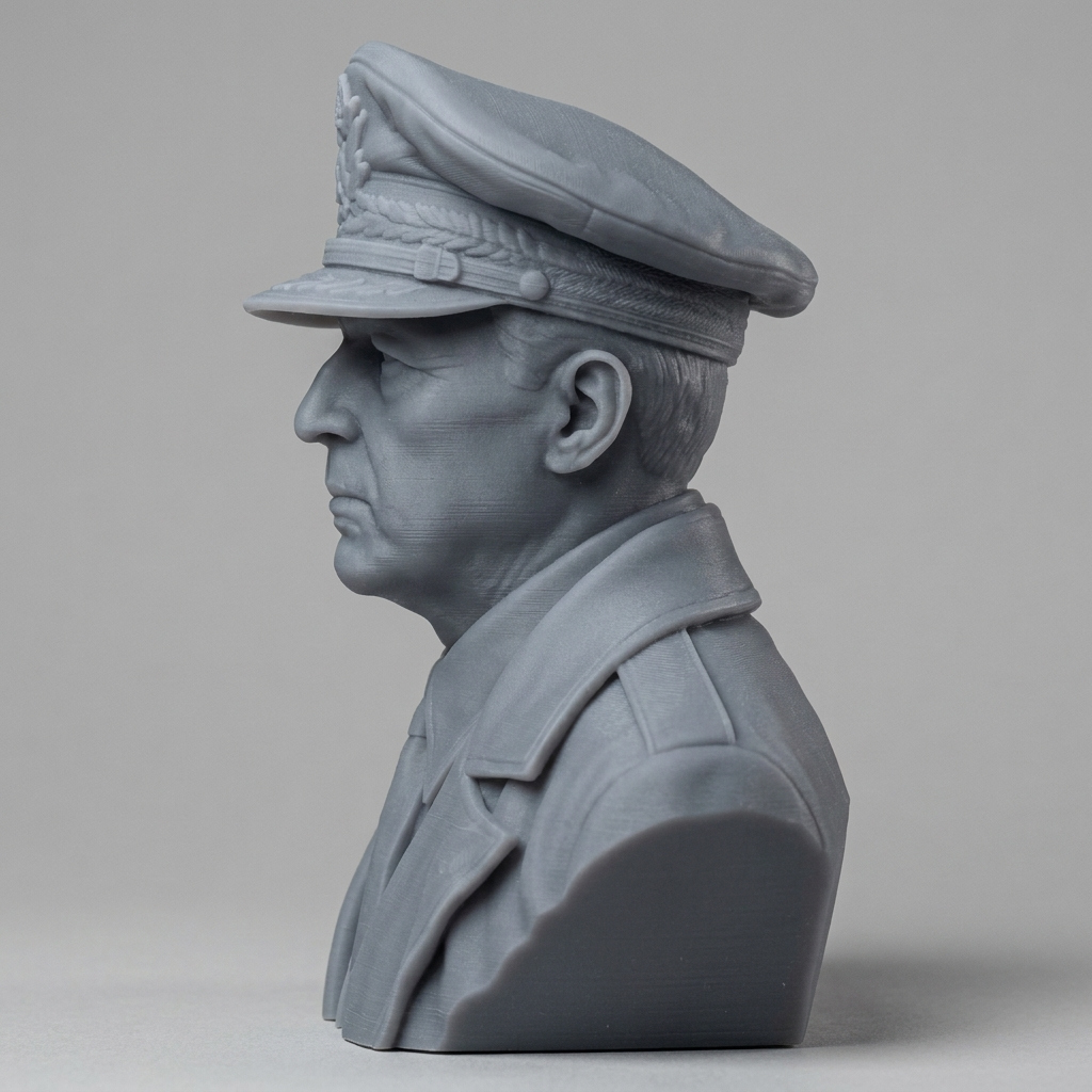 Douglas MacArthur 3D Printable Bust 3D Model