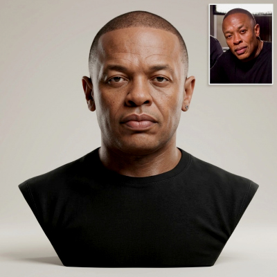 Dr. Dre 3D Printable Bust