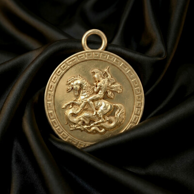 Dragon "Saint George Medallion Pendant"