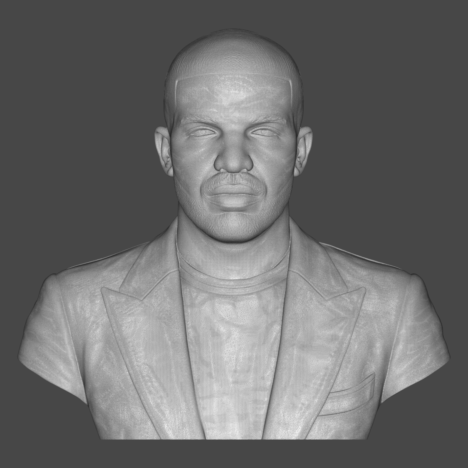 Drake 3D Printable Bust 3D Model