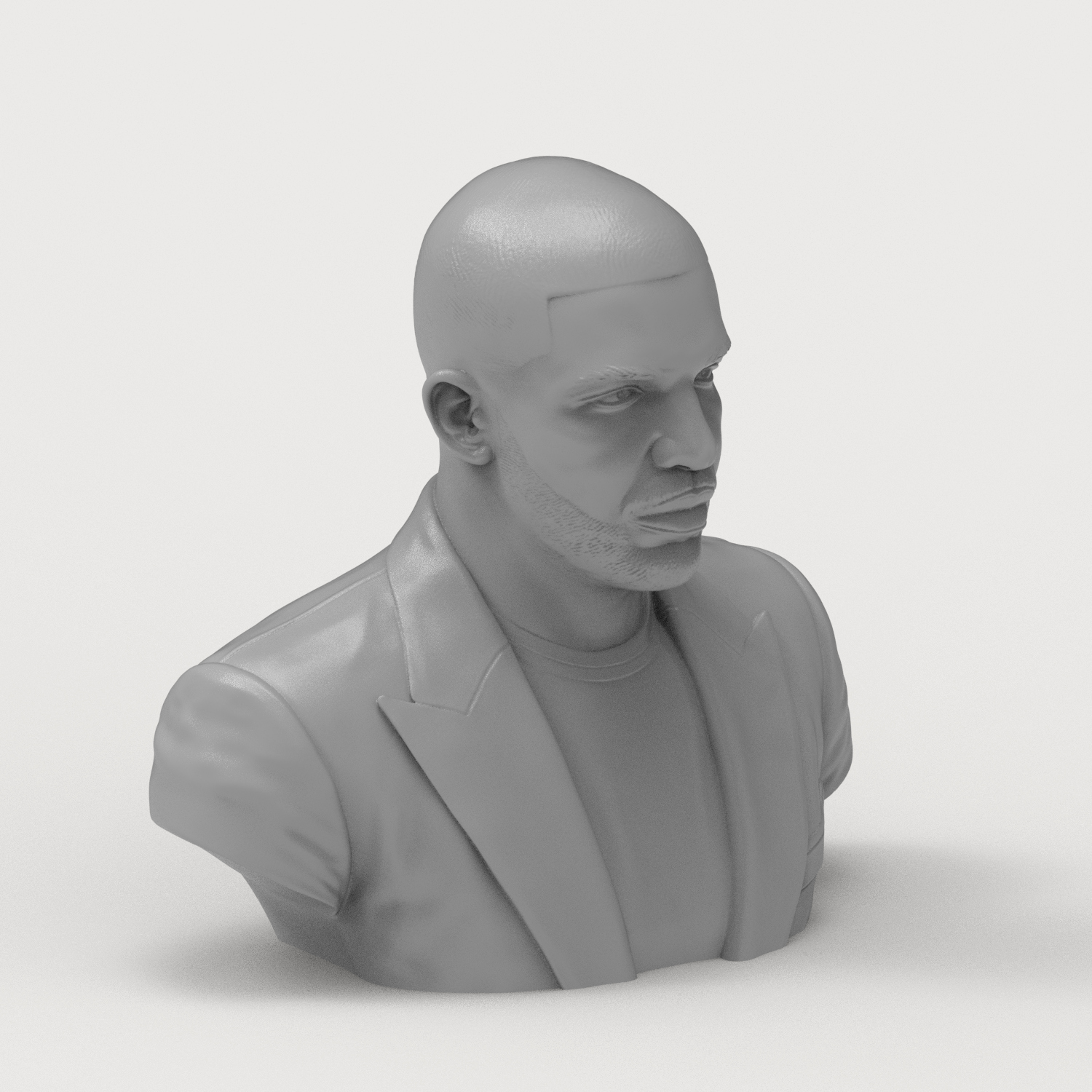 Drake 3D Printable Bust 3D Model