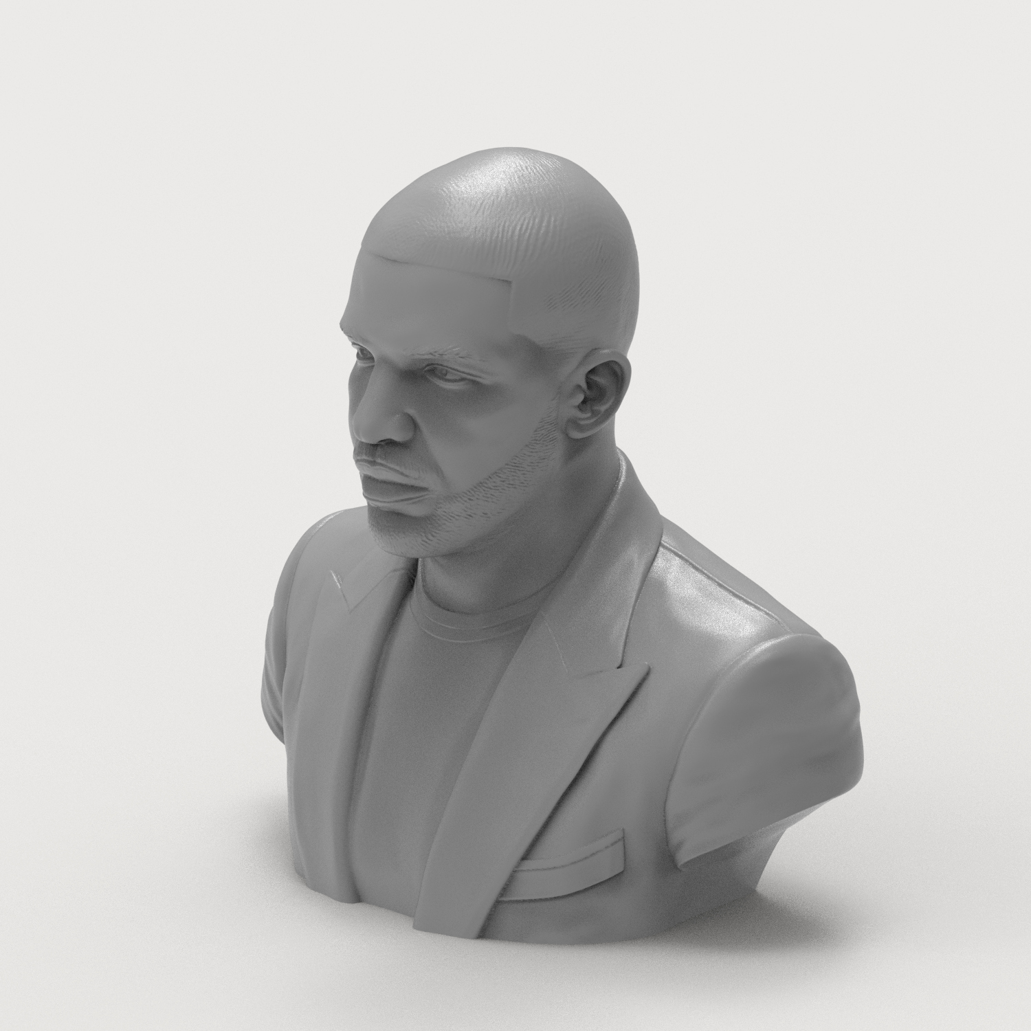 Drake 3D Printable Bust 3D Model