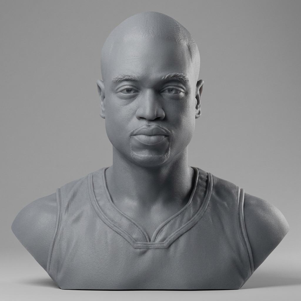 Dwyane Wade 3D Printable Bust 3D Model