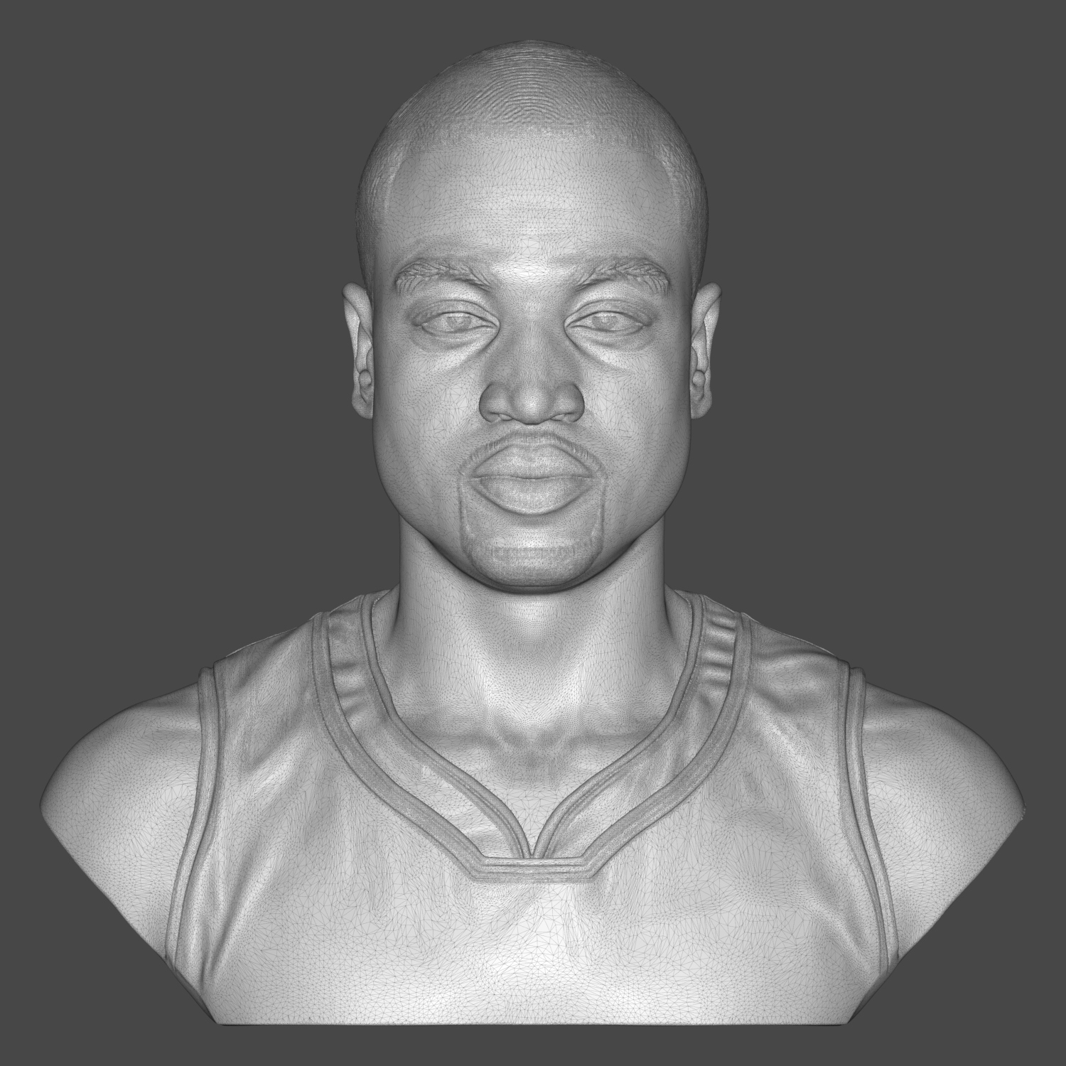 Dwyane Wade 3D Printable Bust 3D Model