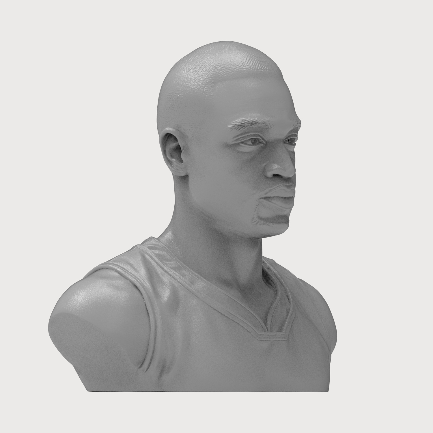 Dwyane Wade 3D Printable Bust 3D Model
