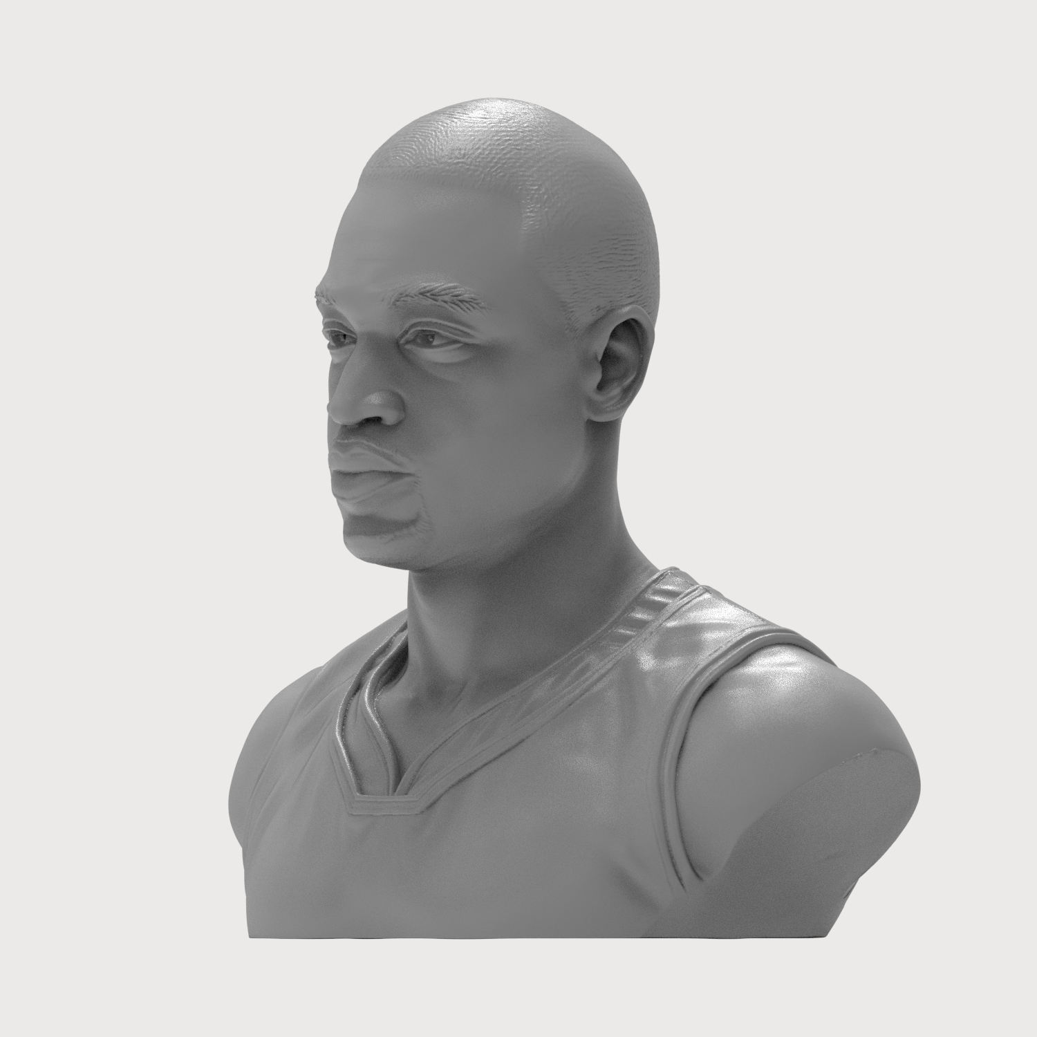Dwyane Wade 3D Printable Bust 3D Model