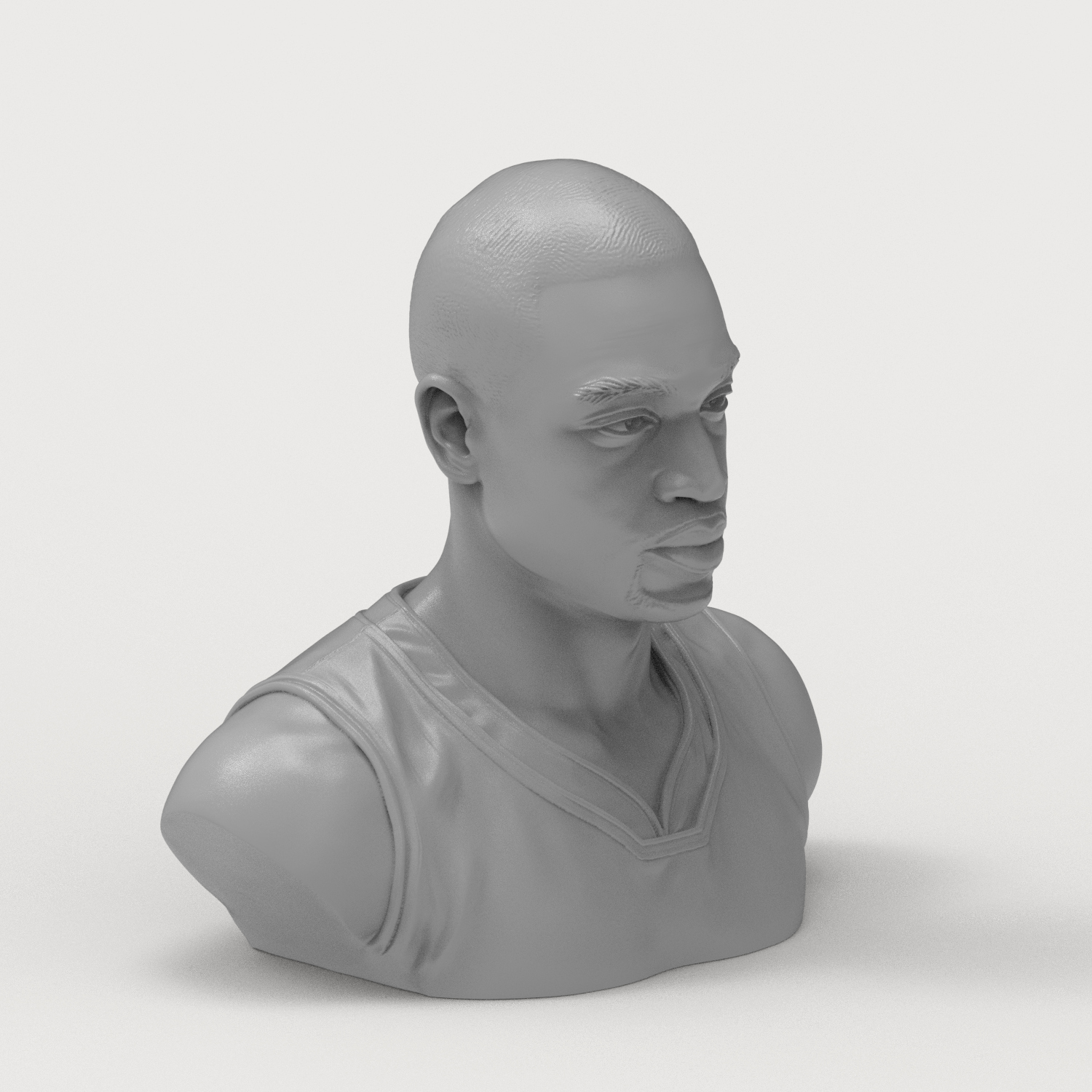 Dwyane Wade 3D Printable Bust 3D Model