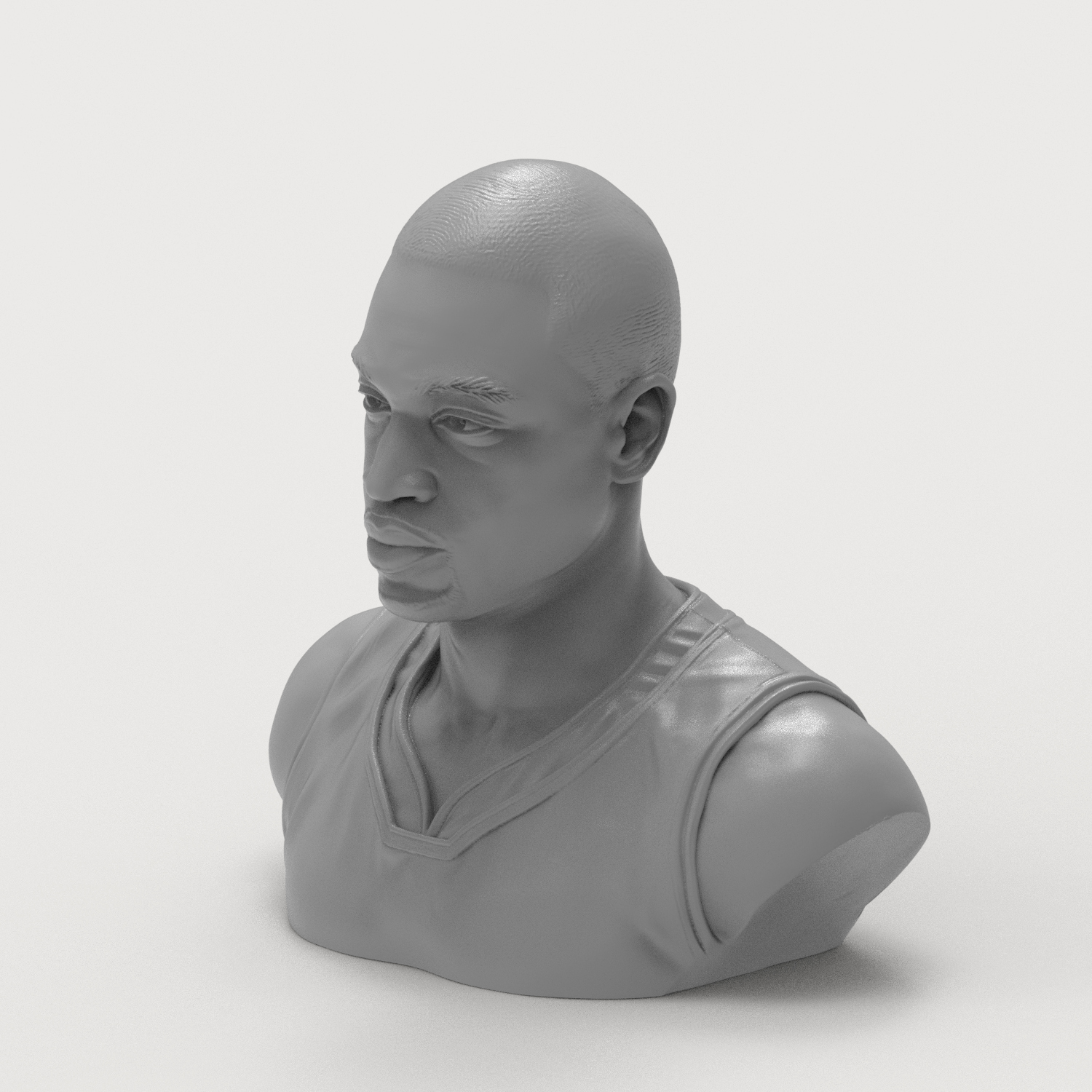 Dwyane Wade 3D Printable Bust 3D Model