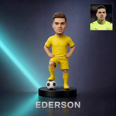 Ederson Moraes Footballer Figurine 3D Print Model