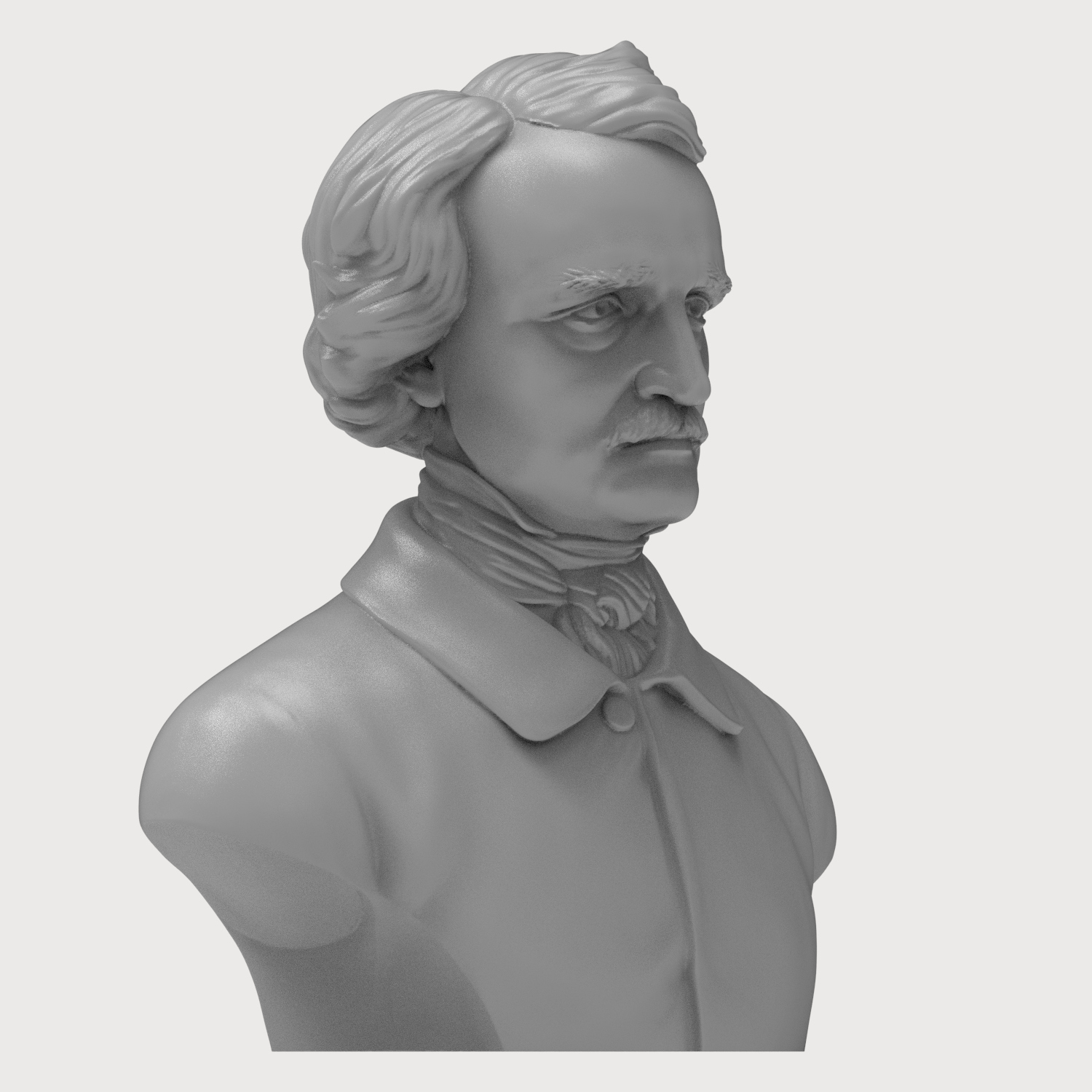 Edgar Allan Poe 3D Printable 3D Model