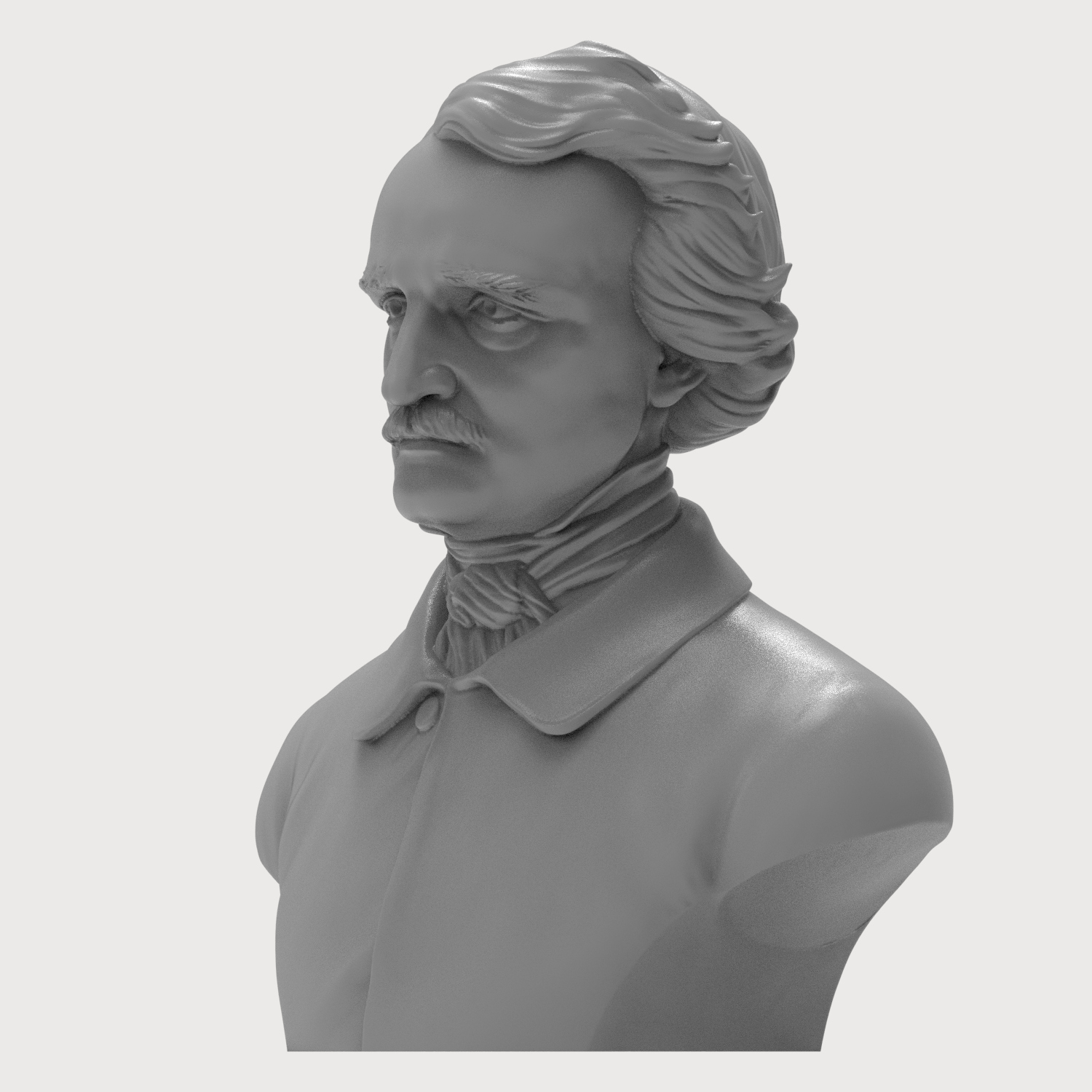Edgar Allan Poe 3D Printable 3D Model
