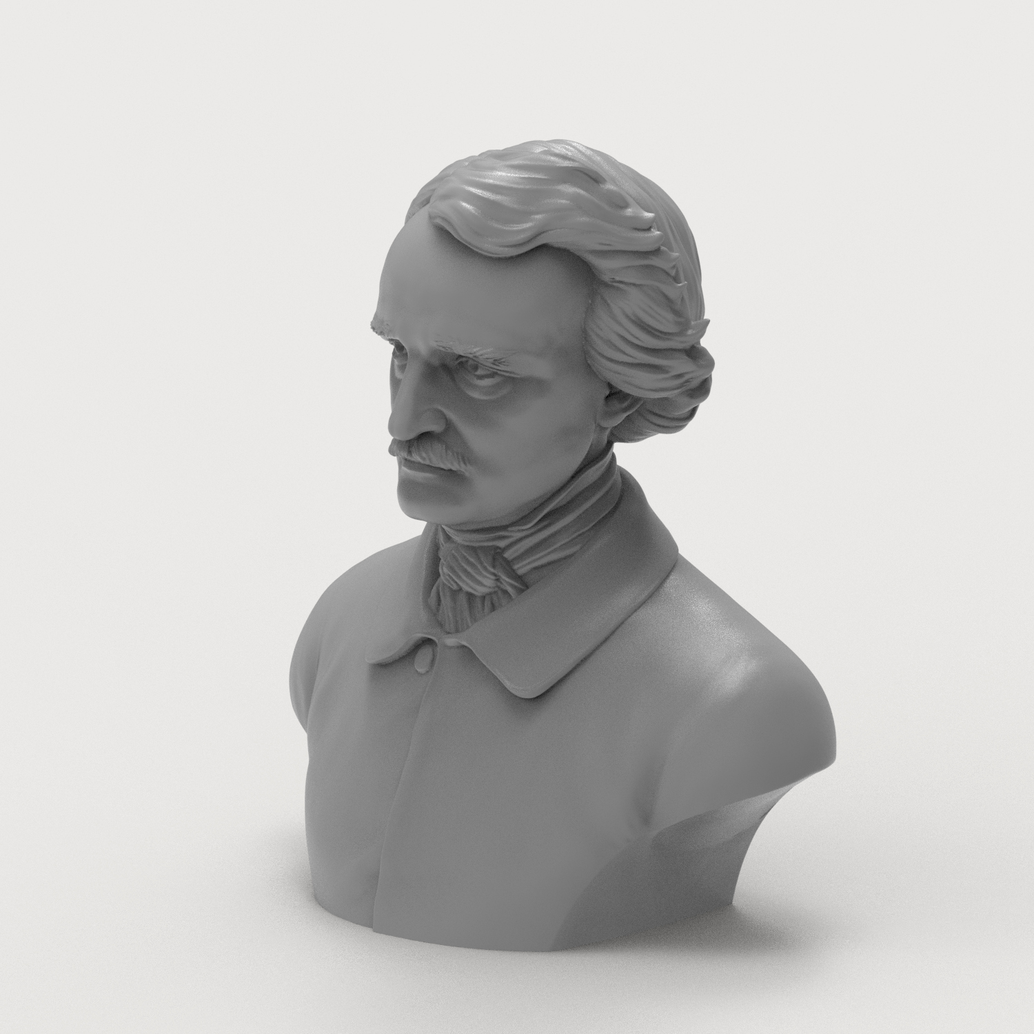 Edgar Allan Poe 3D Printable 3D Model