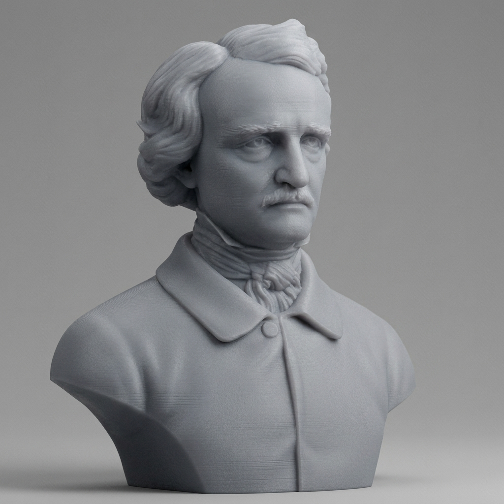 Edgar Allan Poe 3D Printable 3D Model