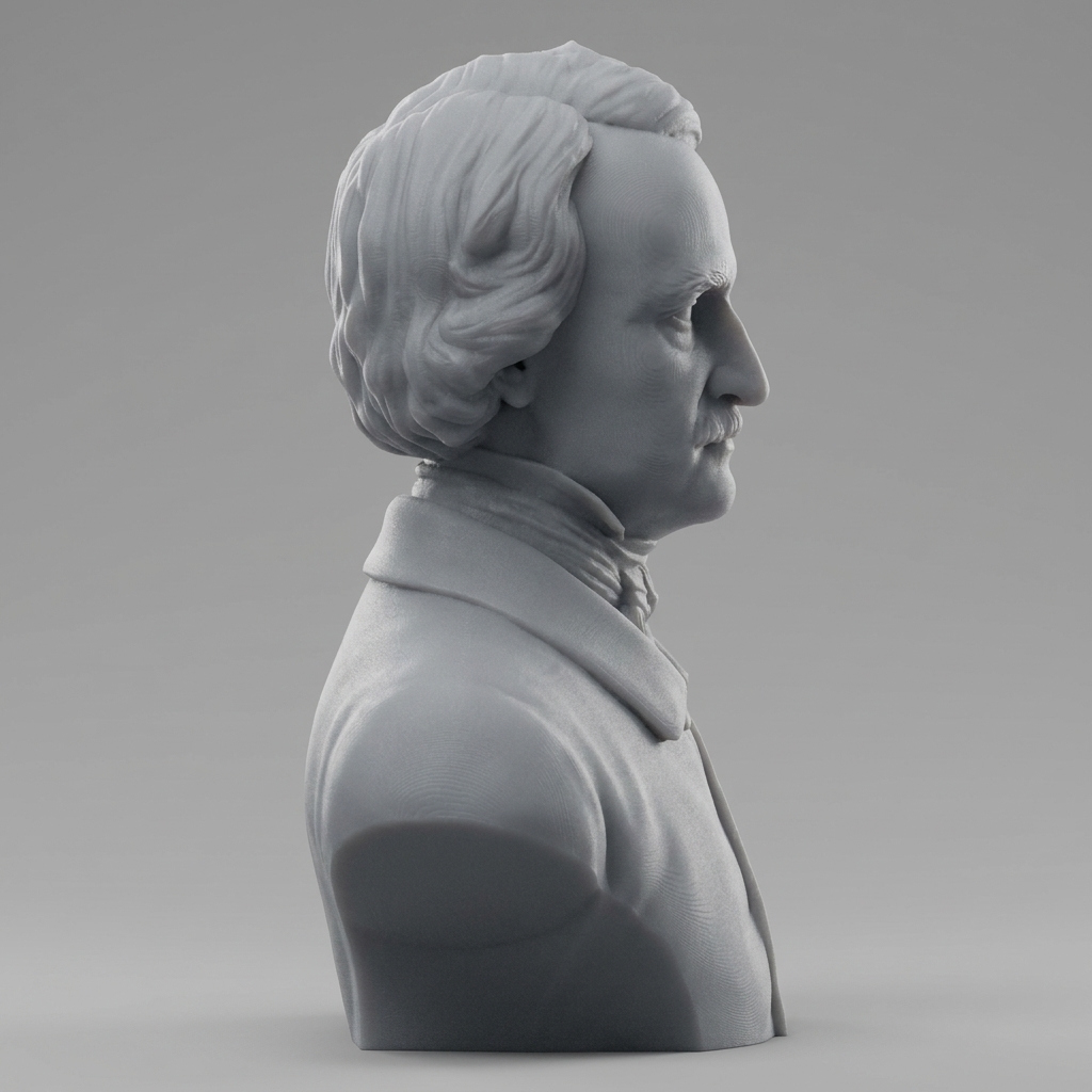 Edgar Allan Poe 3D Printable 3D Model