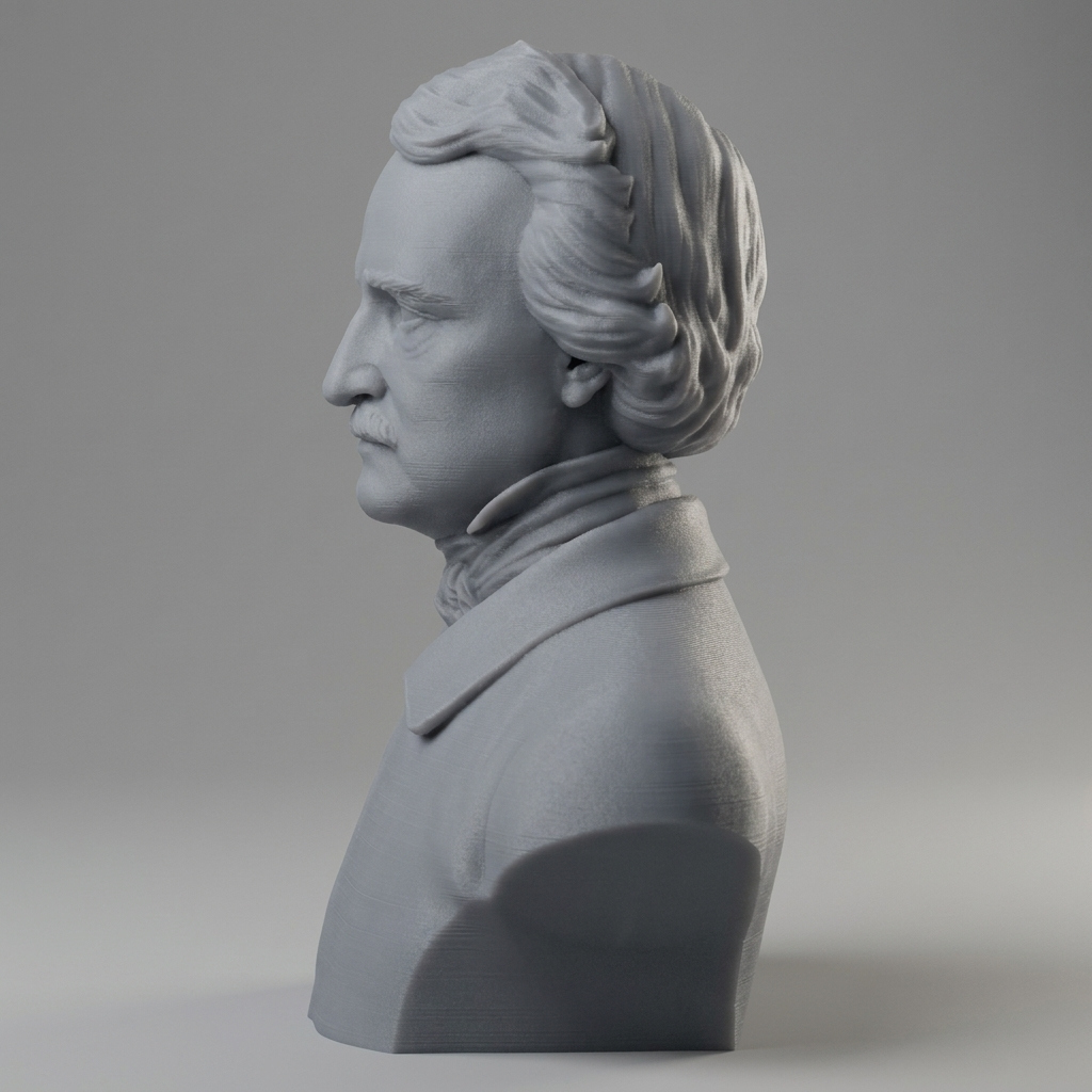 Edgar Allan Poe 3D Printable 3D Model