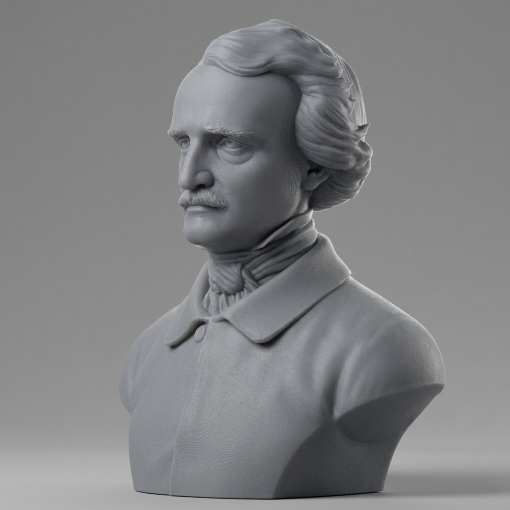 Edgar Allan Poe 3D Printable 3D Model