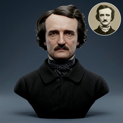 Edgar Allan Poe 3D Printable