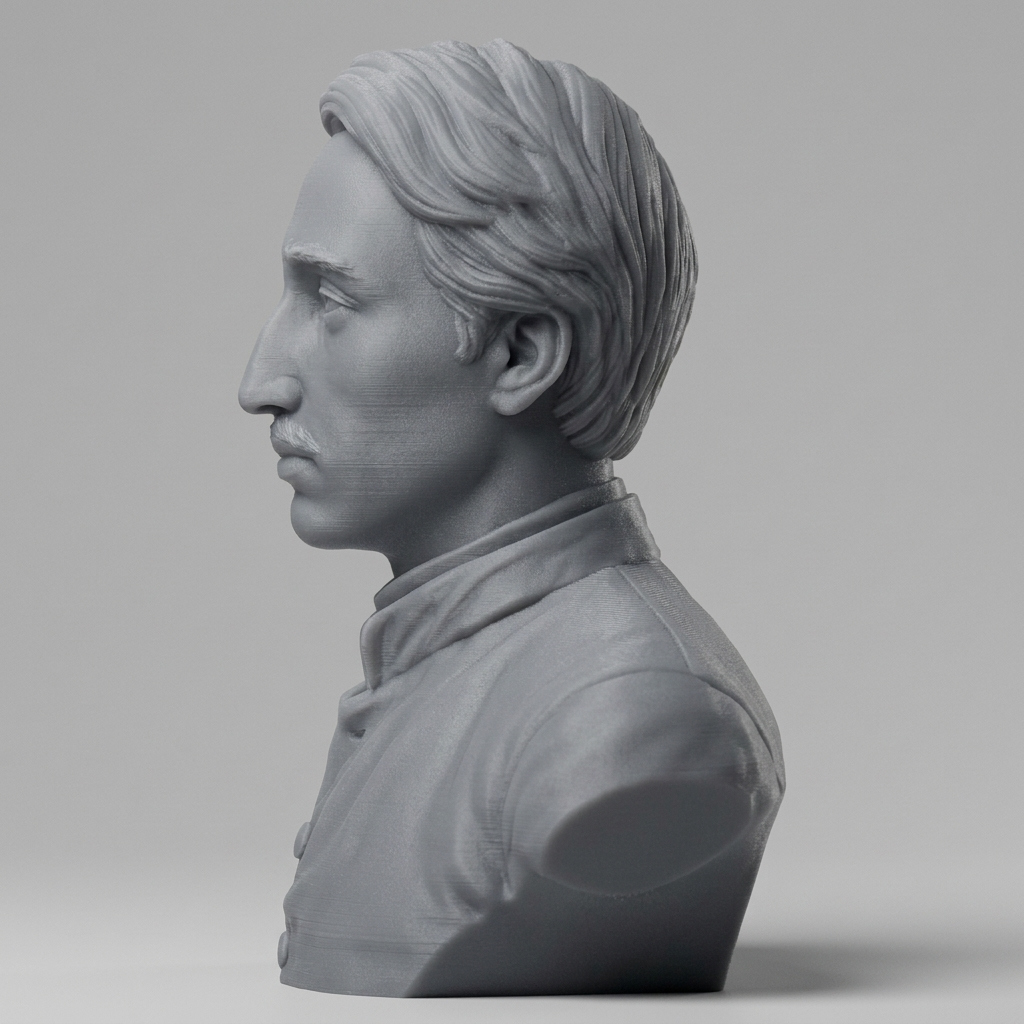 Edgar Degas 3D Printable Bust 3D Model