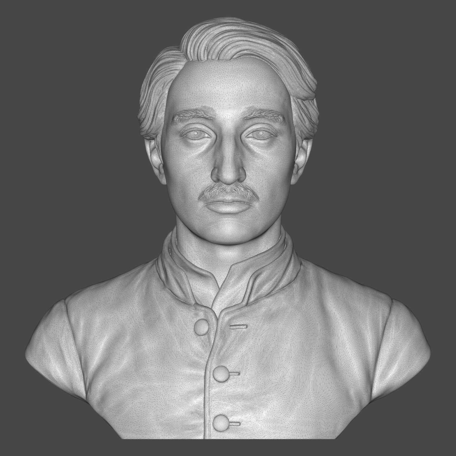 Edgar Degas 3D Printable Bust 3D Model