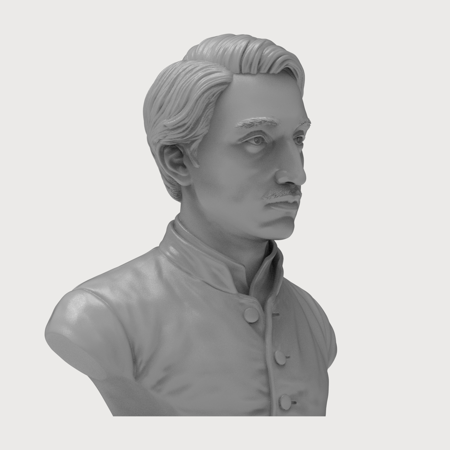 Edgar Degas 3D Printable Bust 3D Model
