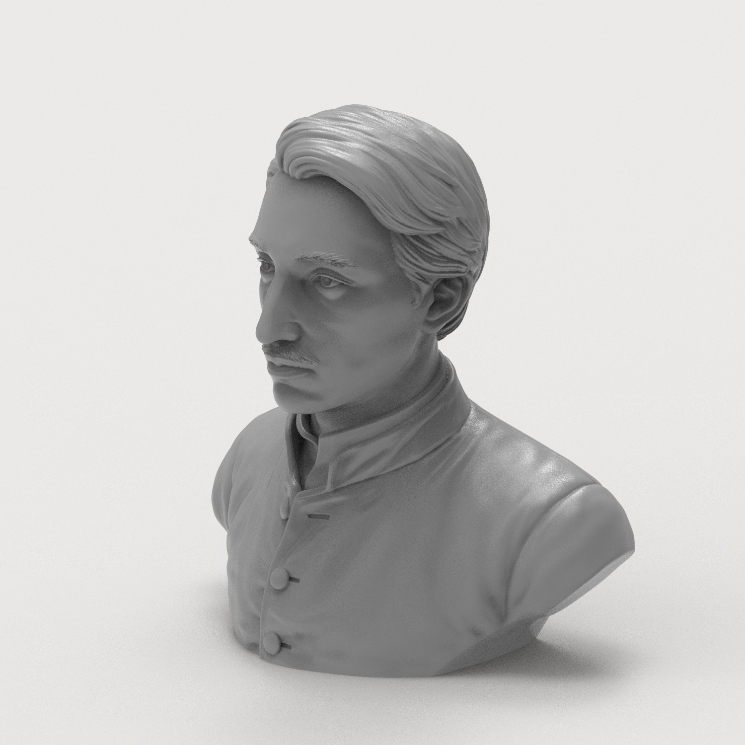 Edgar Degas 3D Printable Bust 3D Model