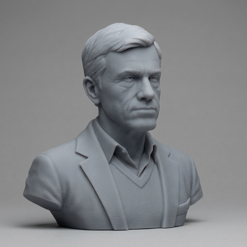 Christoph Waltz 3D Printable Bust 3D Model