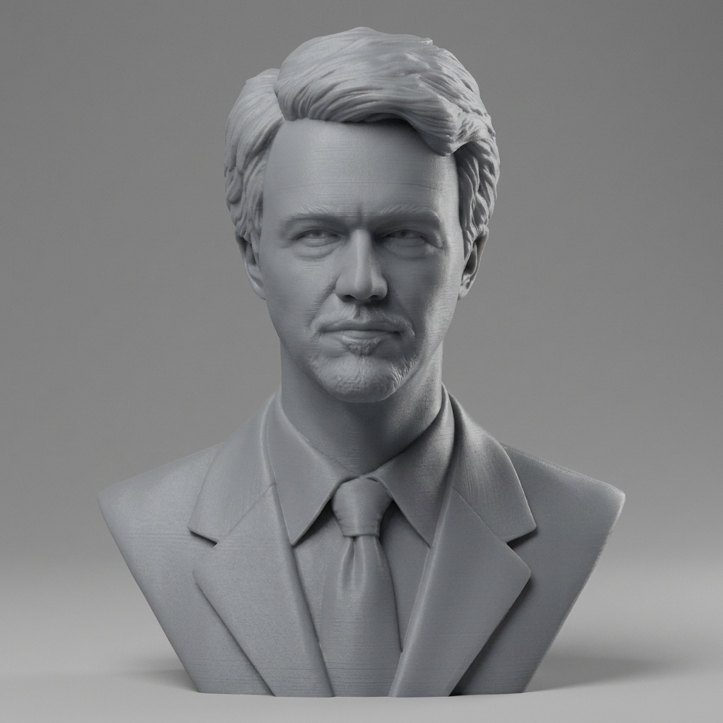 Edward Norton 3D Printable Bust 3D Model