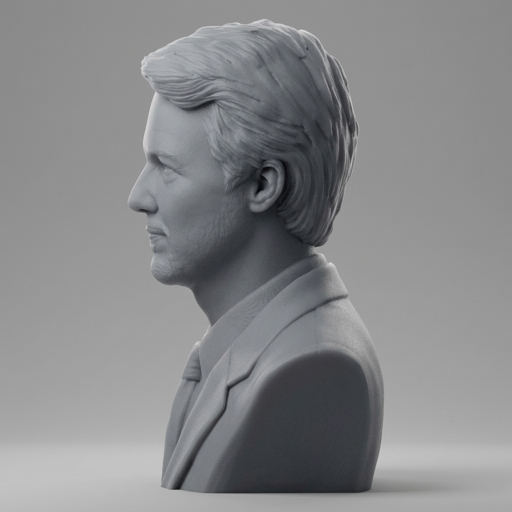 Edward Norton 3D Printable Bust 3D Model