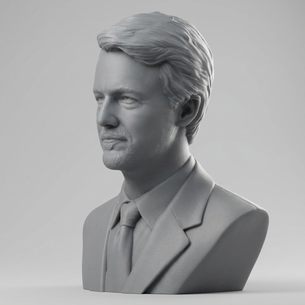 Edward Norton 3D Printable Bust 3D Model