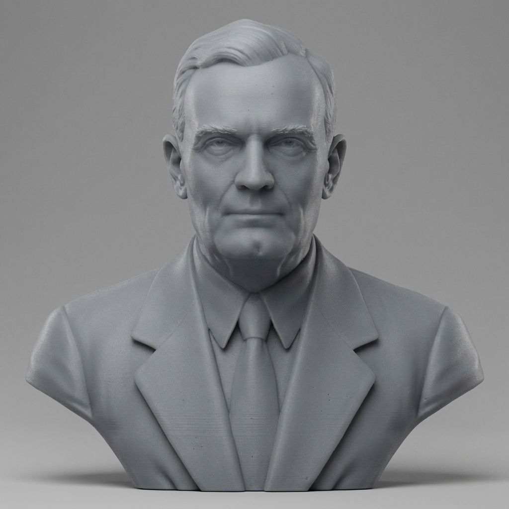 Edwin Hubble 3D Printable Bust 3D Model
