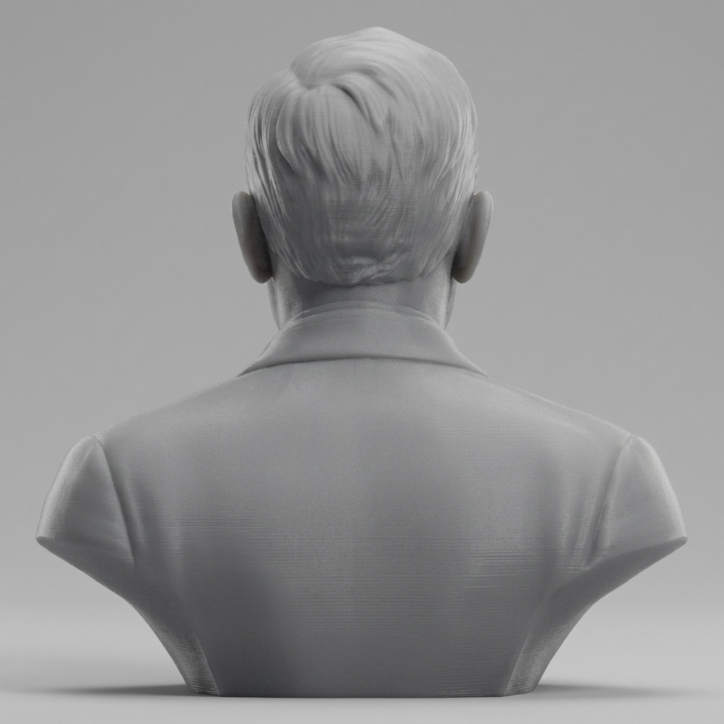 Edwin Hubble 3D Printable Bust 3D Model