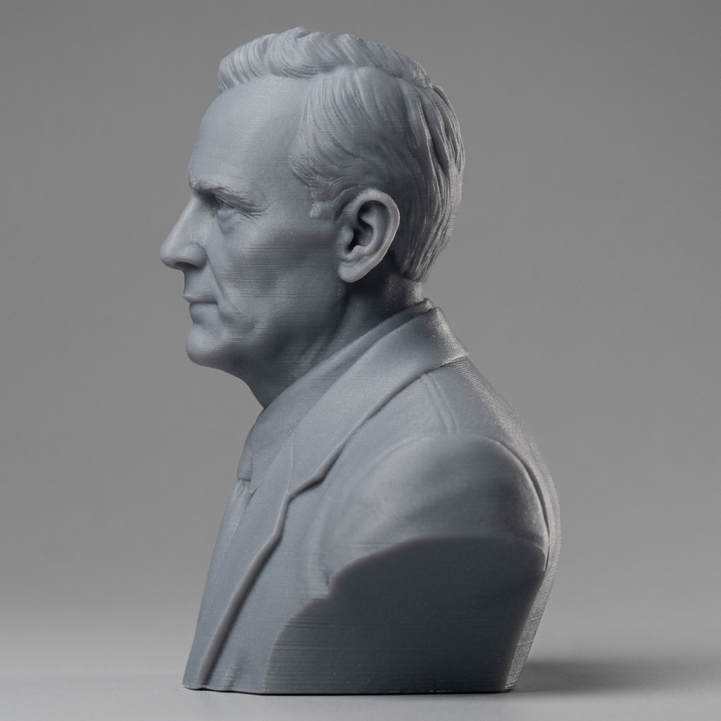 Edwin Hubble 3D Printable Bust 3D Model