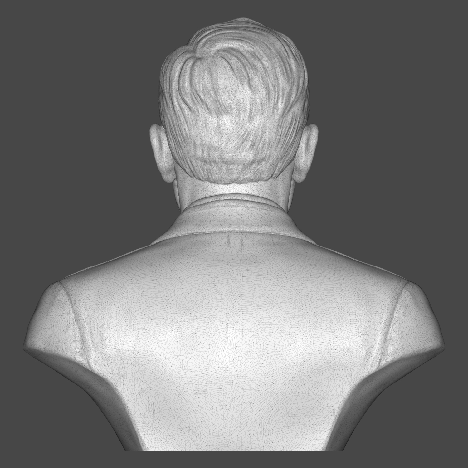 Edwin Hubble 3D Printable Bust 3D Model