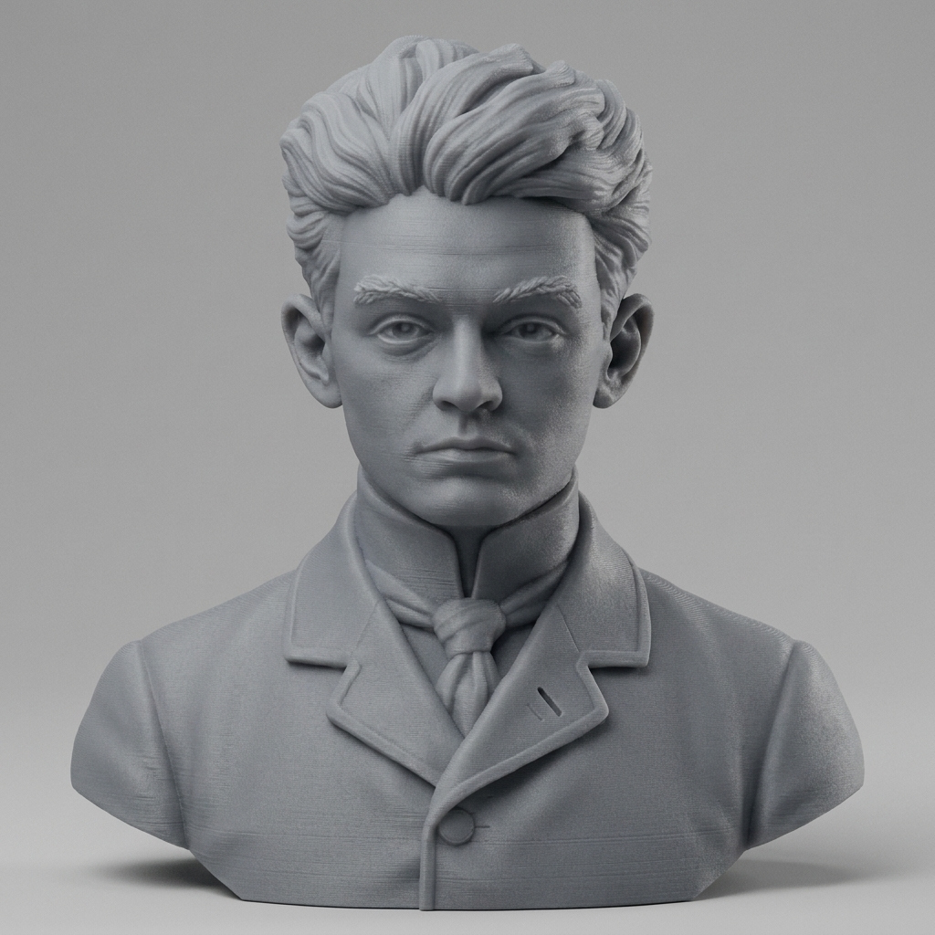 Egon Schiele 3D Printable Bust 3D Model