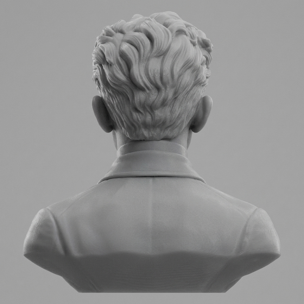 Egon Schiele 3D Printable Bust 3D Model