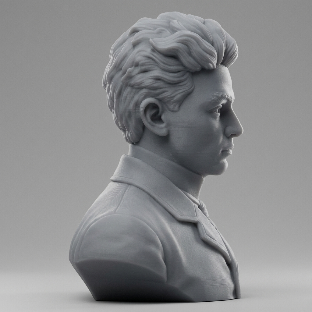 Egon Schiele 3D Printable Bust 3D Model