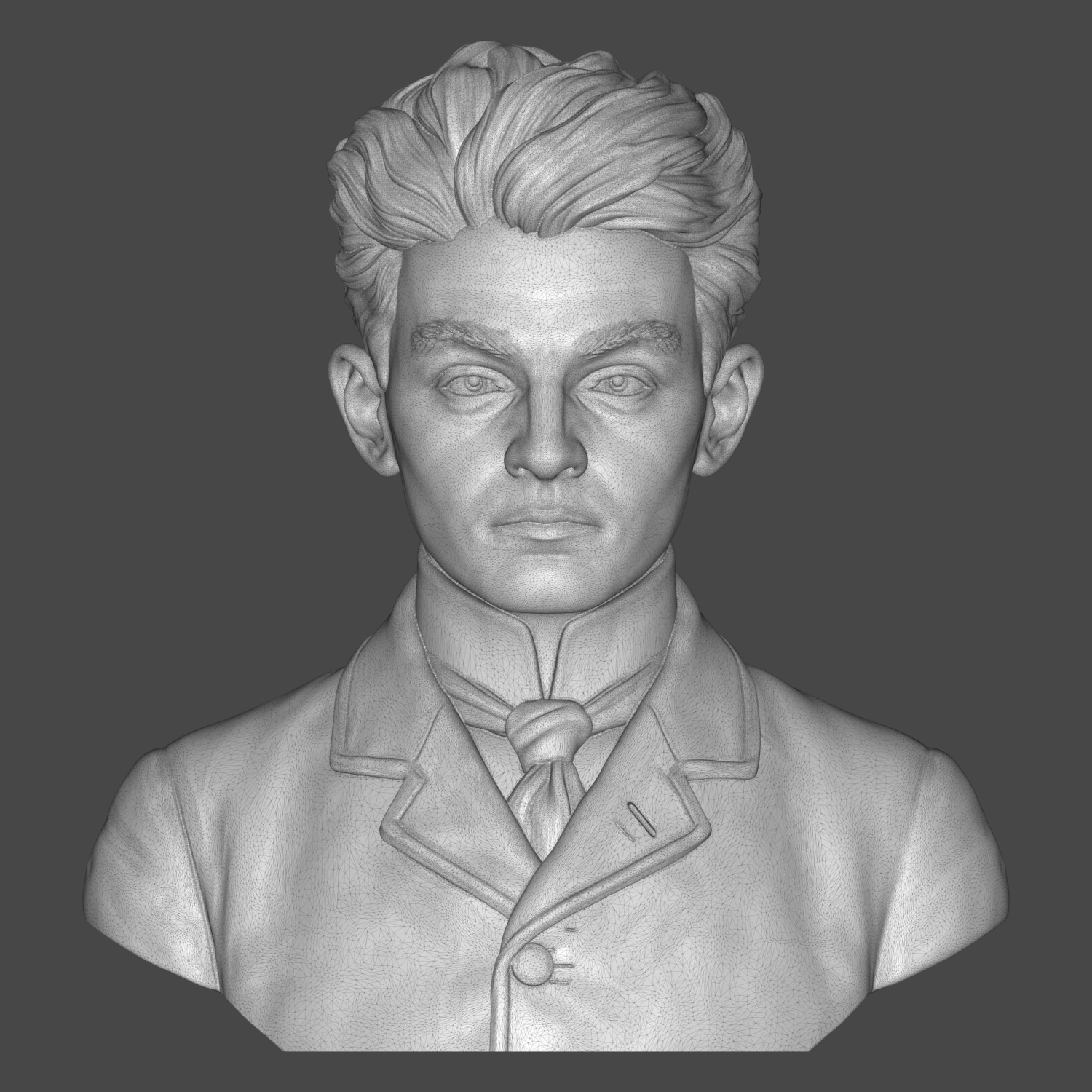 Egon Schiele 3D Printable Bust 3D Model