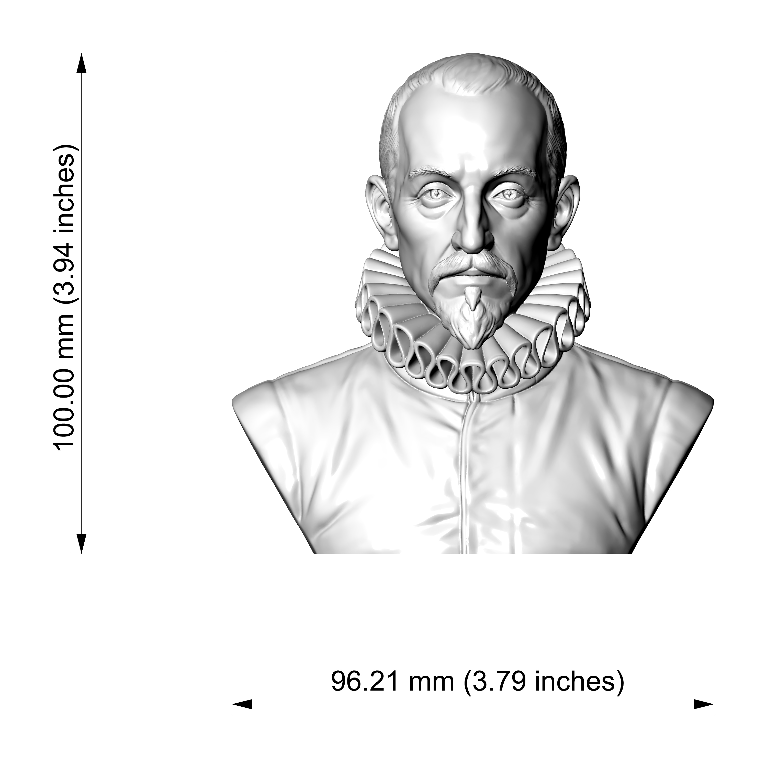 El Greco Dom&eacutenikos Theotok&oacutepoulos 3D Printable 3D Model