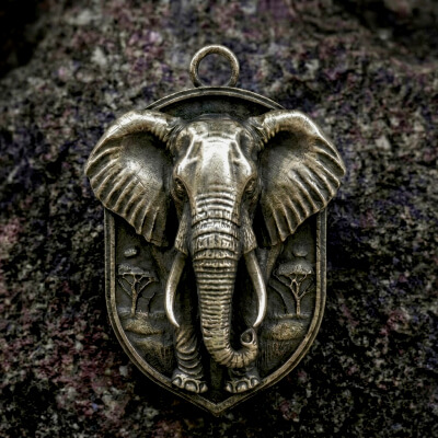 Elephant "Savanna Guardian Pendant"