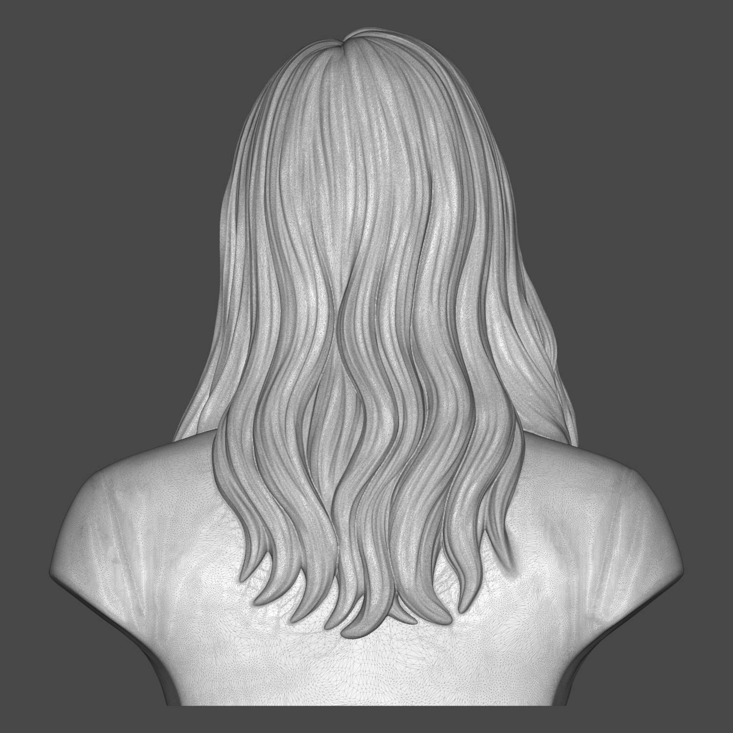 Elizabeth Debicki Actress Portrait Bust 3D Model
