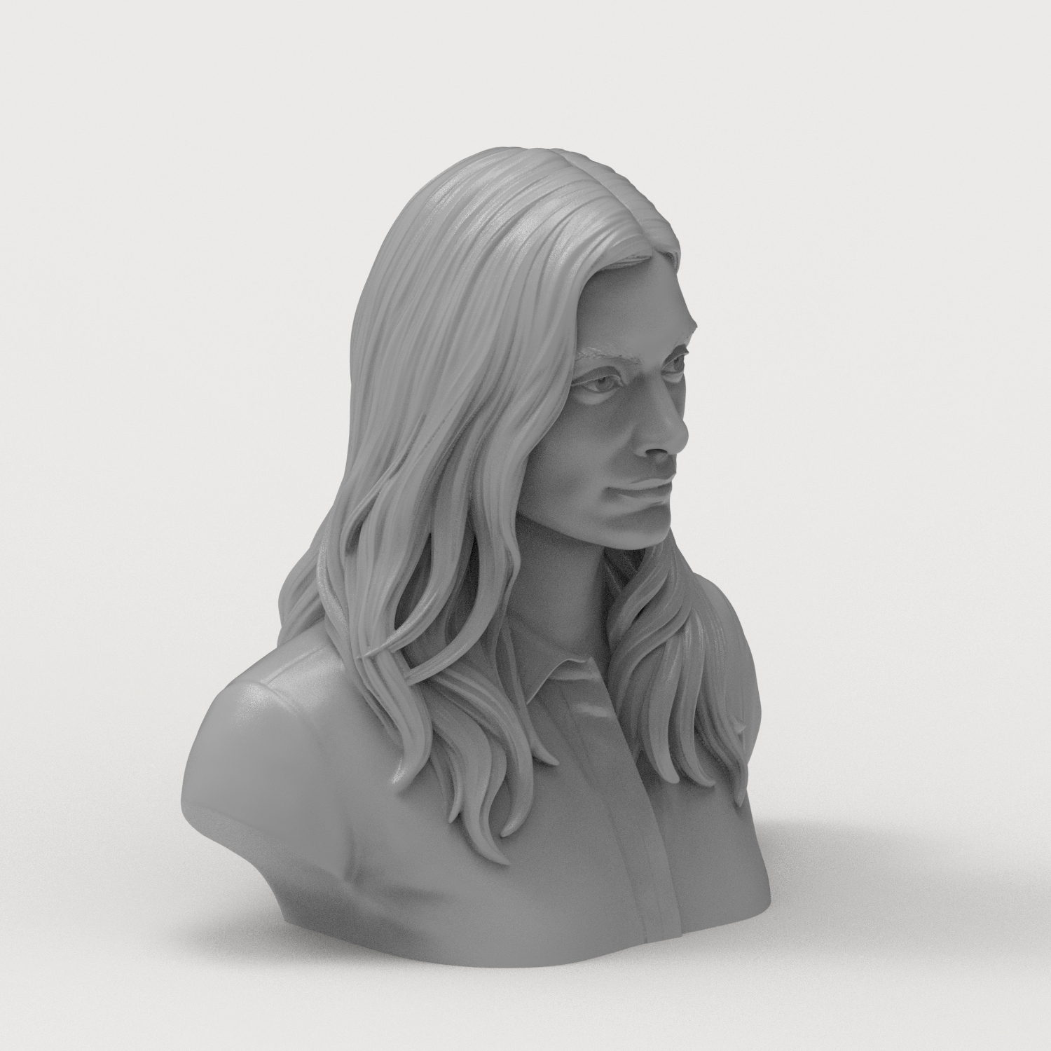 Elizabeth Debicki Actress Portrait Bust 3D Model