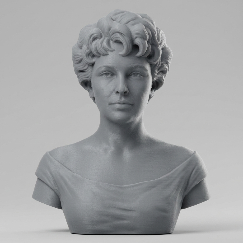 Elizabeth Taylor 3D Printable Bust 3D Model