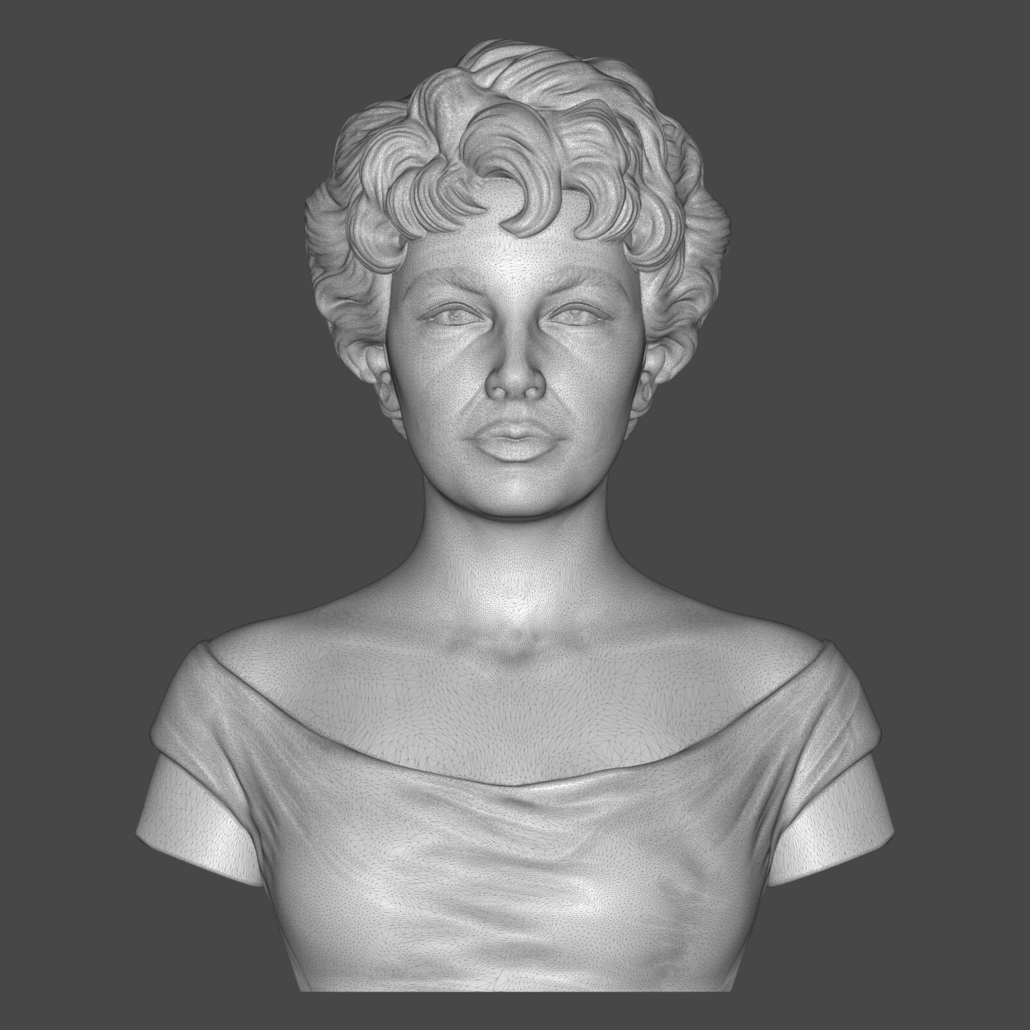 Elizabeth Taylor 3D Printable Bust 3D Model
