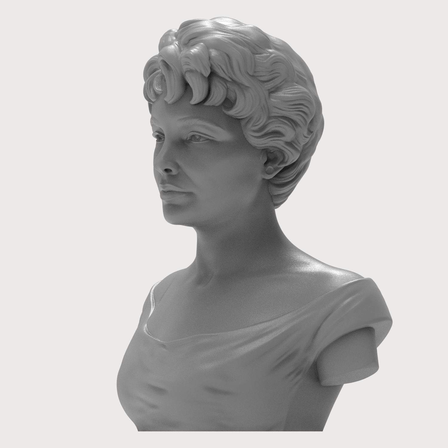 Elizabeth Taylor 3D Printable Bust 3D Model