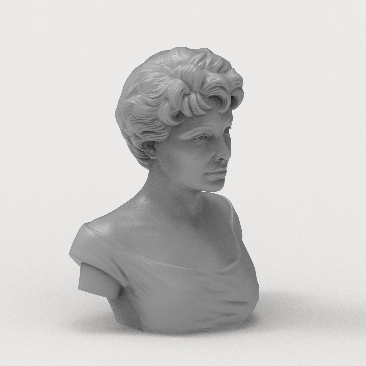 Elizabeth Taylor 3D Printable Bust 3D Model