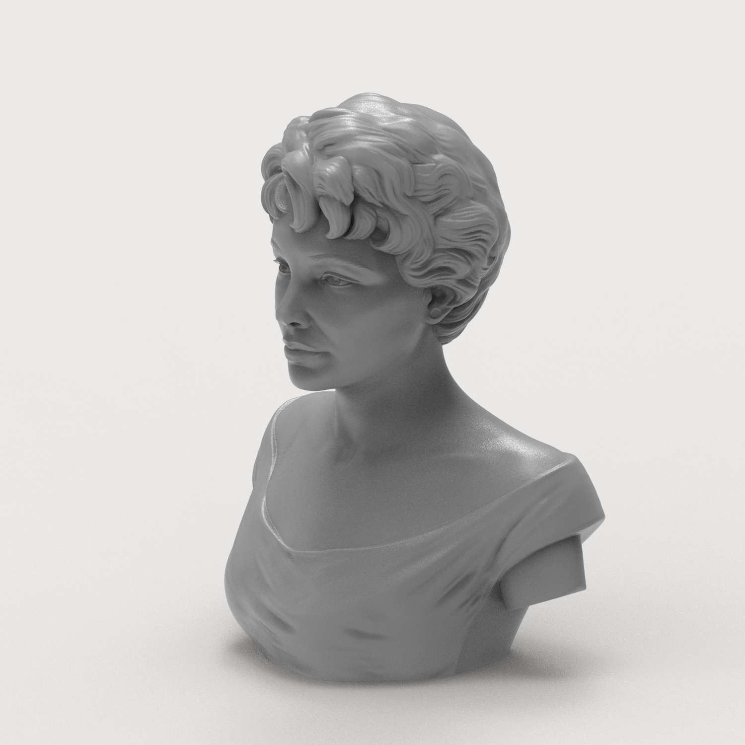 Elizabeth Taylor 3D Printable Bust 3D Model