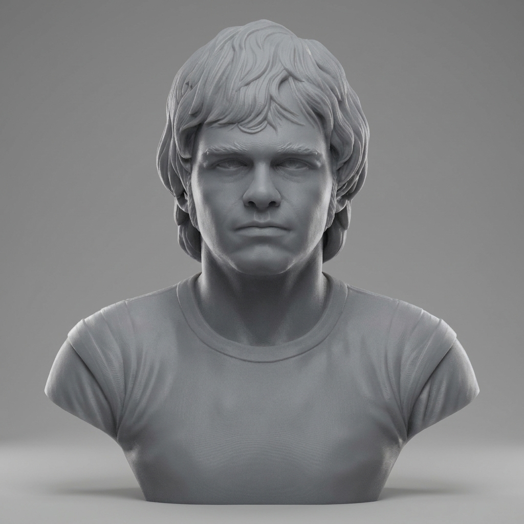 Elton John 3D Printable Bust 3D Model