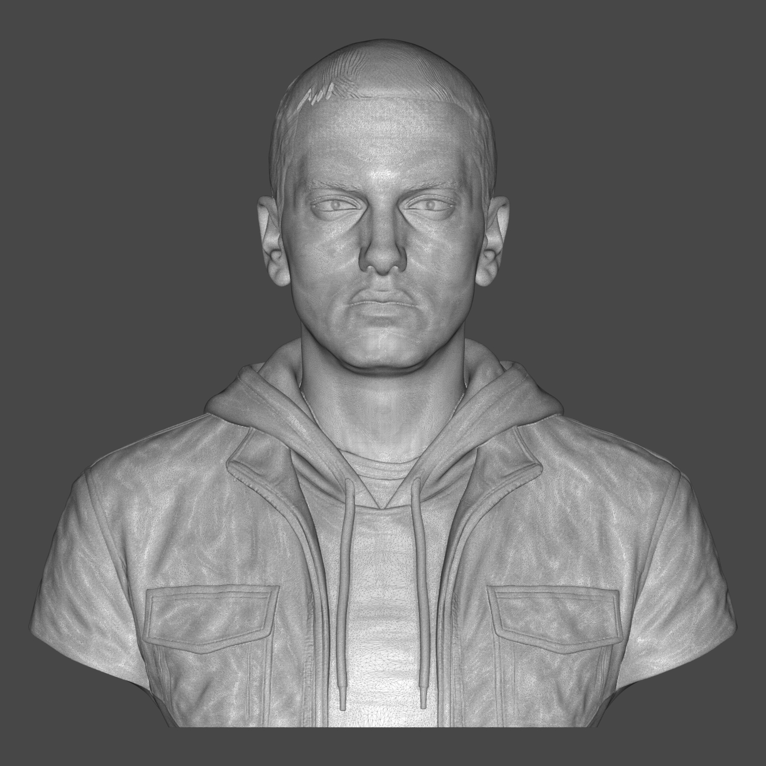 Eminem 3D Printable Bust 3D Model